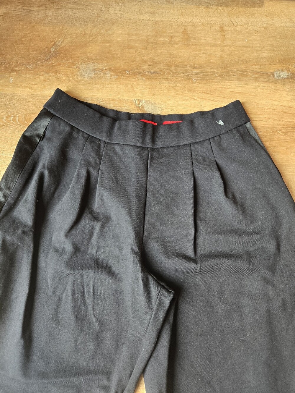 SPANX Ponte Knit Pleated Tuxedo Pants Size L - Picture 4 of 11